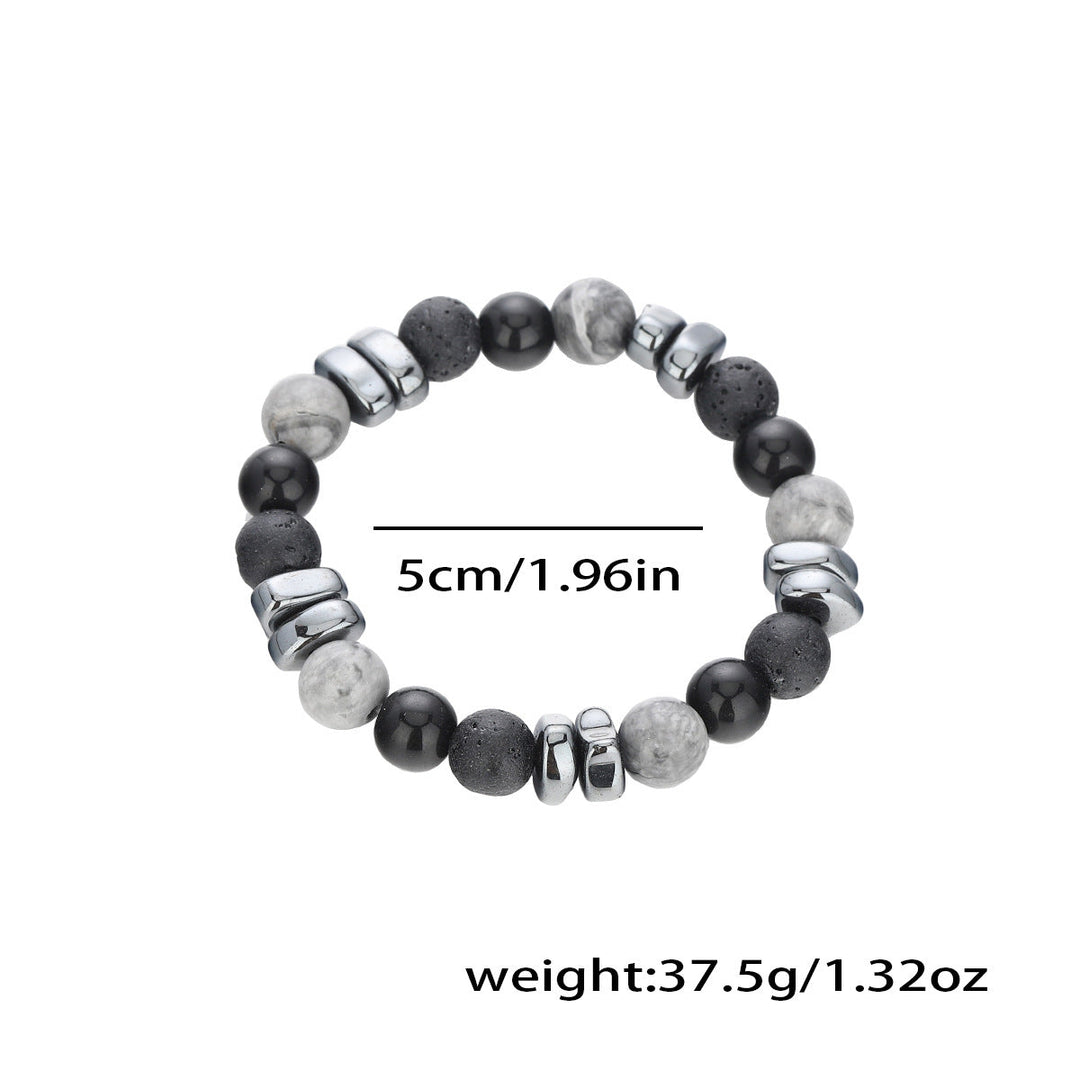 Monochrome Terra Bead Bracelet
