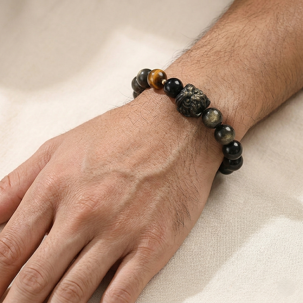Eclipse Guardian Bead Bracelet