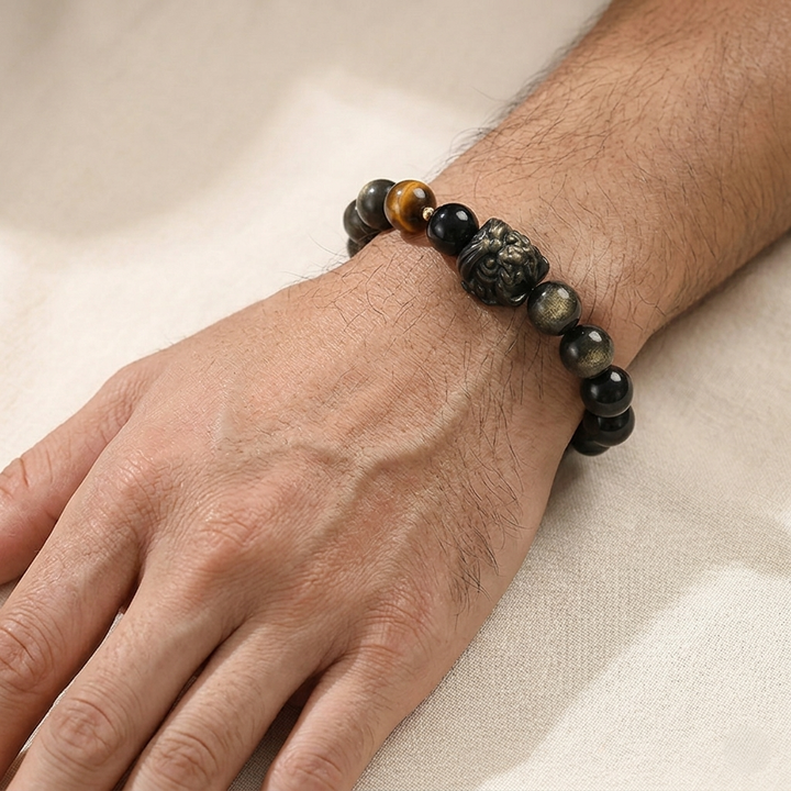 Eclipse Guardian Bead Bracelet