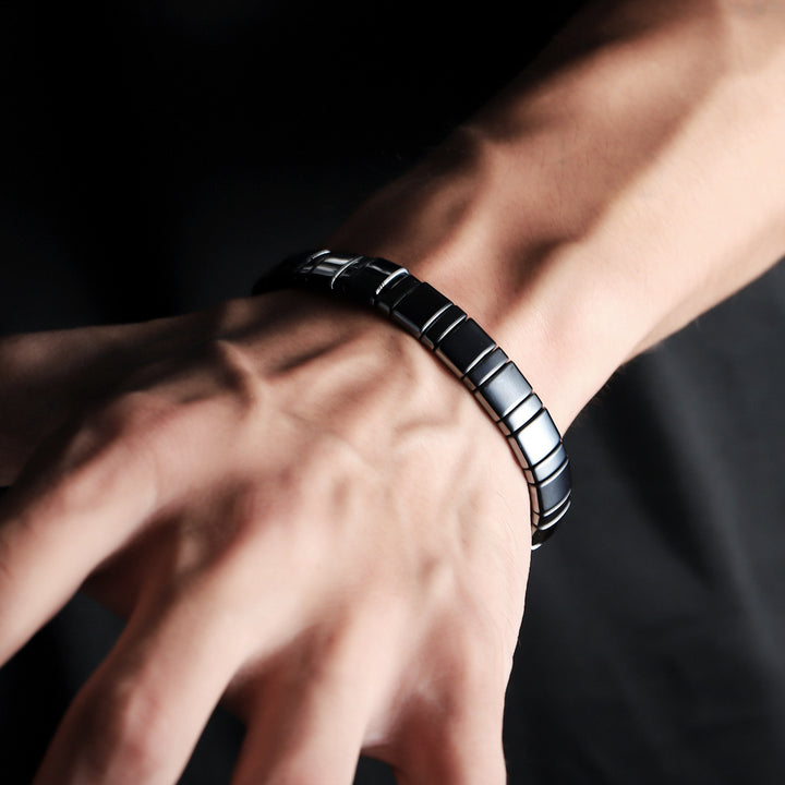 Vector Barrel Bracelet with Precision Metal Beads