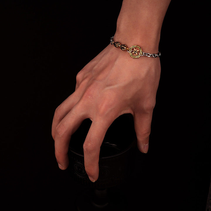 Vajra Chain Bracelet with Dual Tone Heritage Detail | Salty