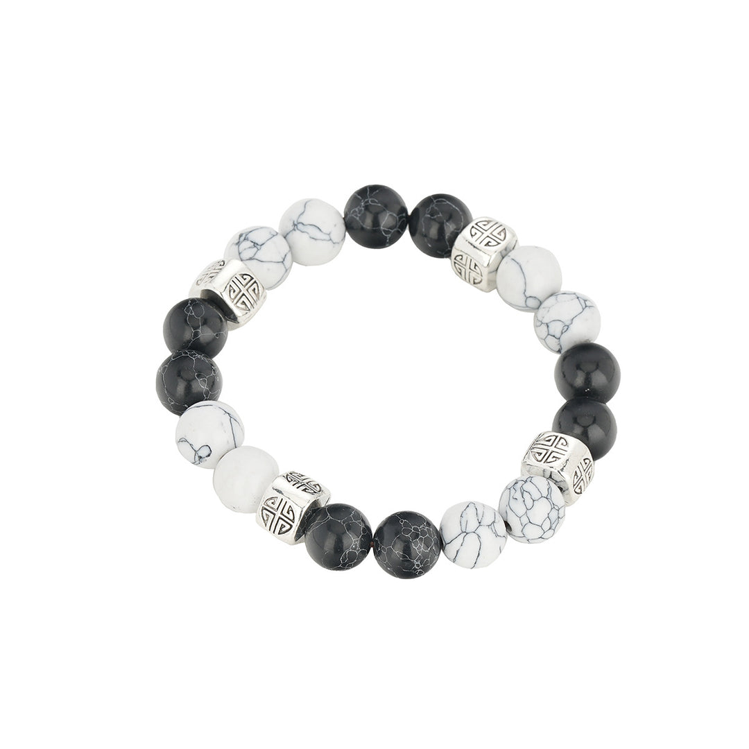 Yin Noir Bead Bracelet
