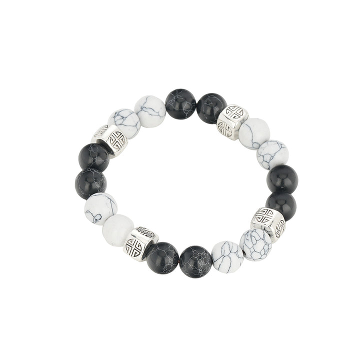 Yin Noir Bead Bracelet