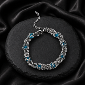 Lantern Weave Bracelet - Blue | Salty