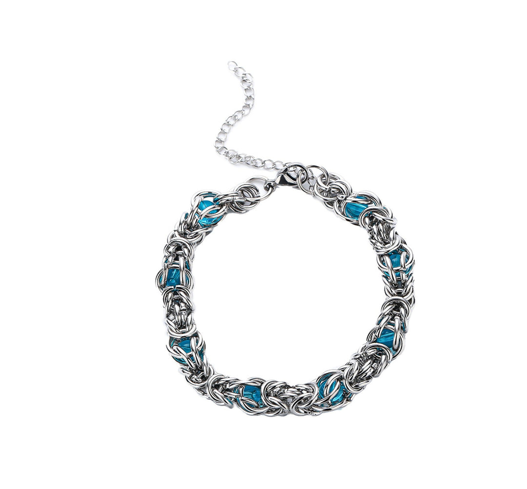 Lantern Weave Bracelet - Blue | Salty
