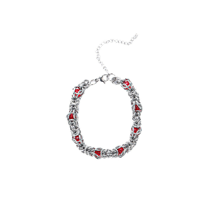 Lantern Weave Bracelet - Red | Salty