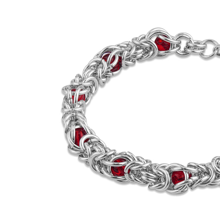 Lantern Weave Bracelet - Red | Salty