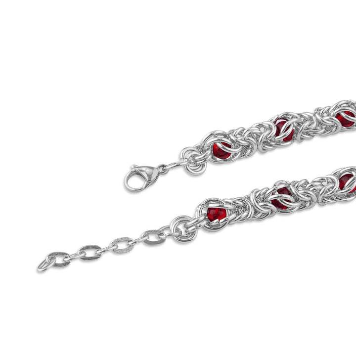 Lantern Weave Bracelet - Red | Salty