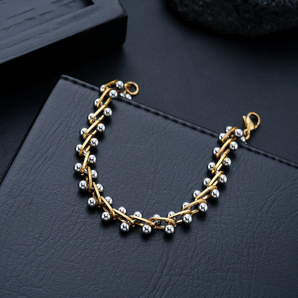 Classic Spine Link Bracelet - Gold