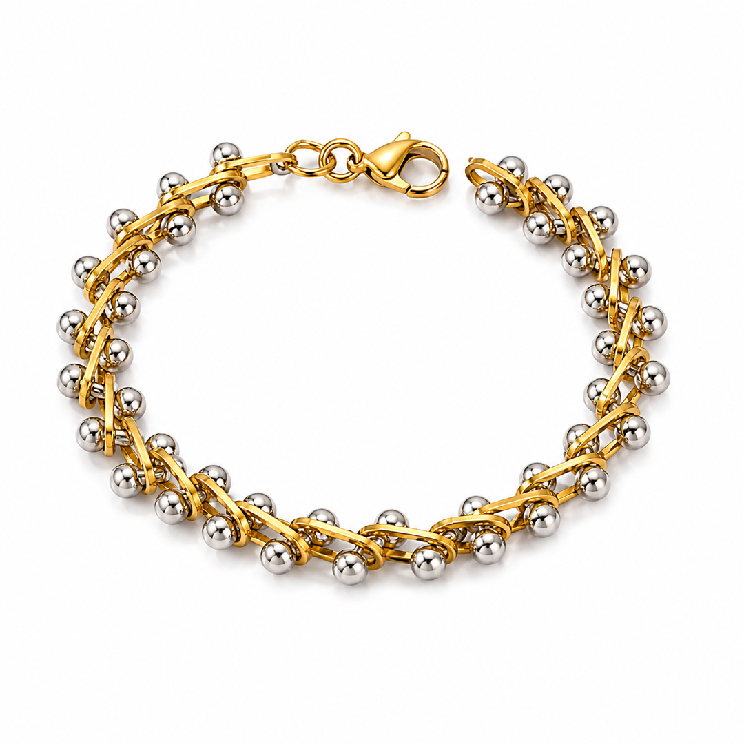 Classic Spine Link Bracelet - Gold