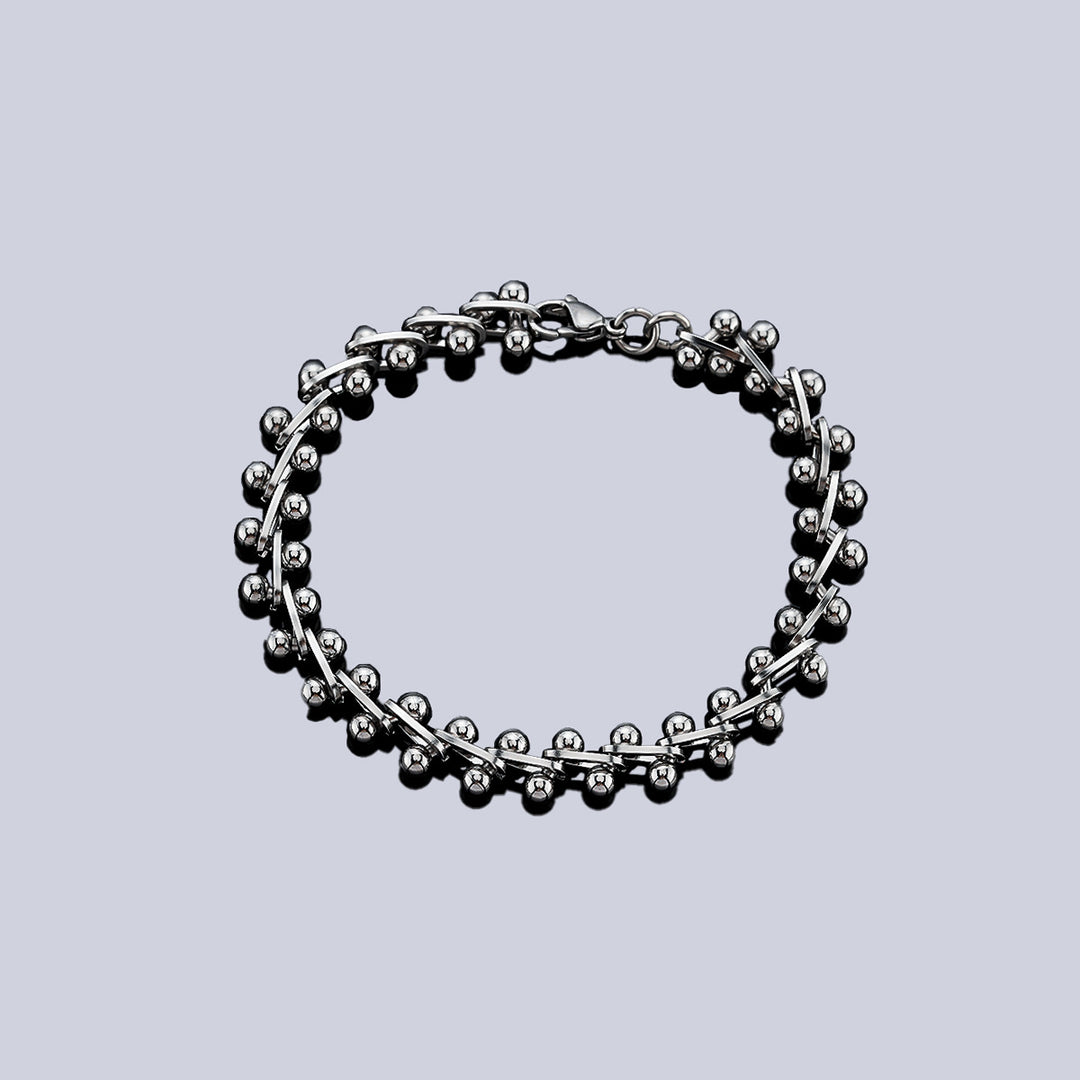 Classic Spine Link Bracelet - Silver