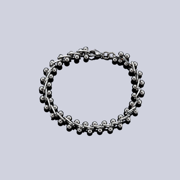 Classic Spine Link Bracelet - Silver