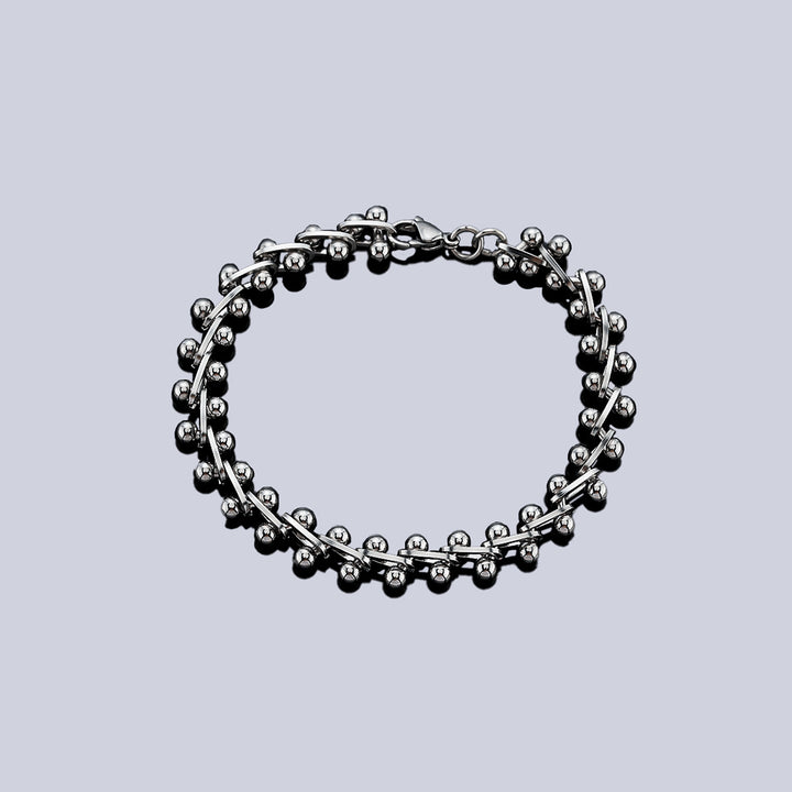 Classic Spine Link Bracelet - Silver