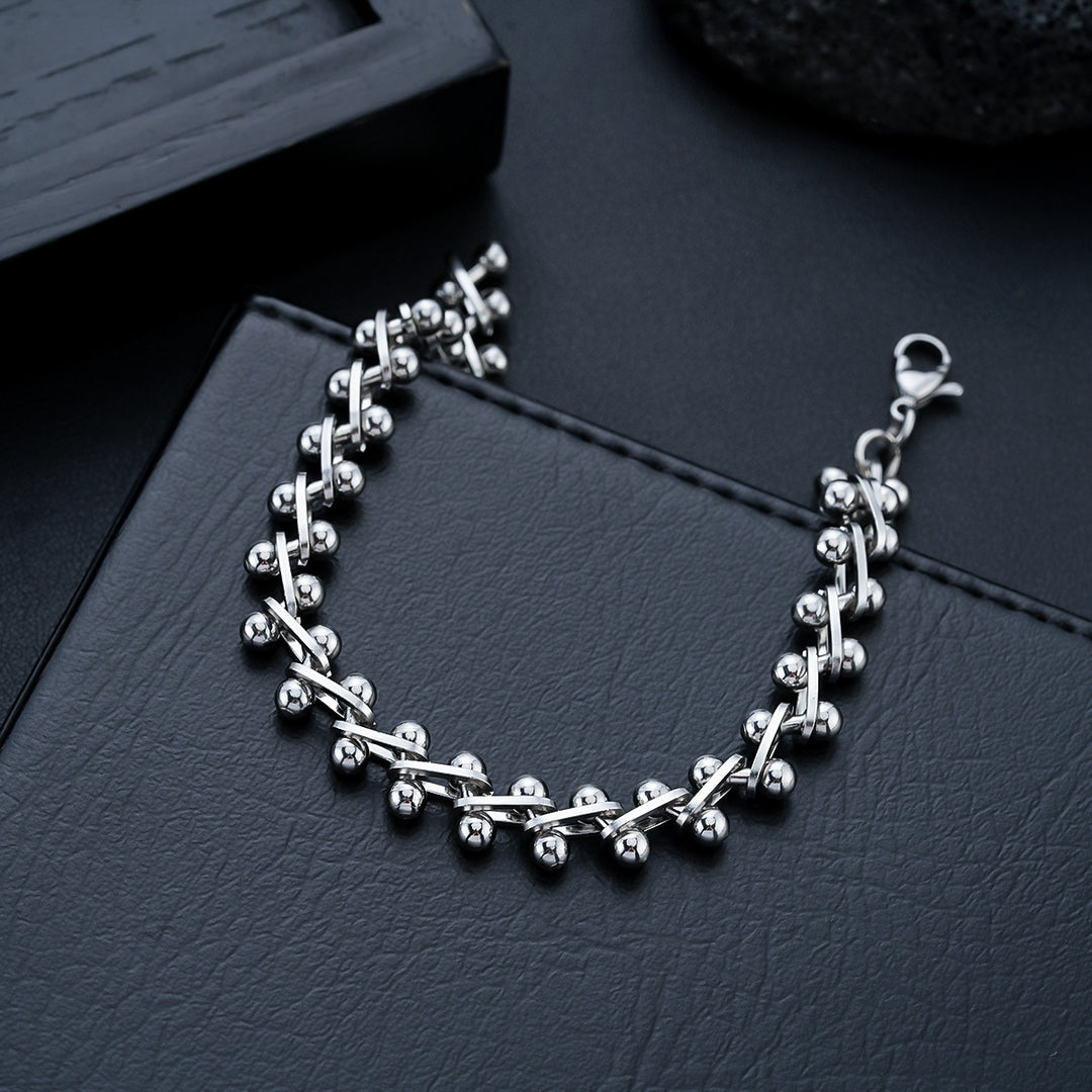 Classic Spine Link Bracelet - Silver