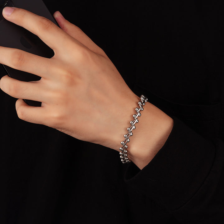 Classic Spine Link Bracelet - Silver