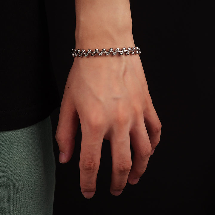 Classic Spine Link Bracelet - Silver
