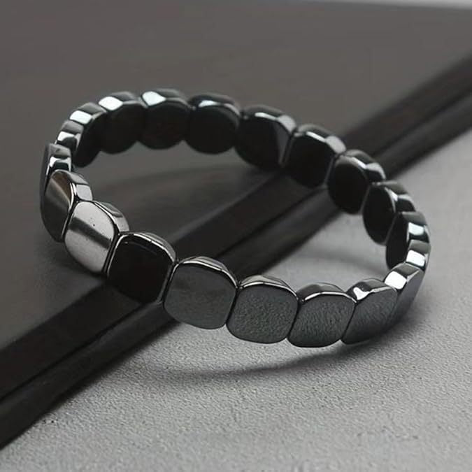 Obsidian Block Bracelet