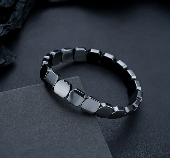Obsidian Block Bracelet