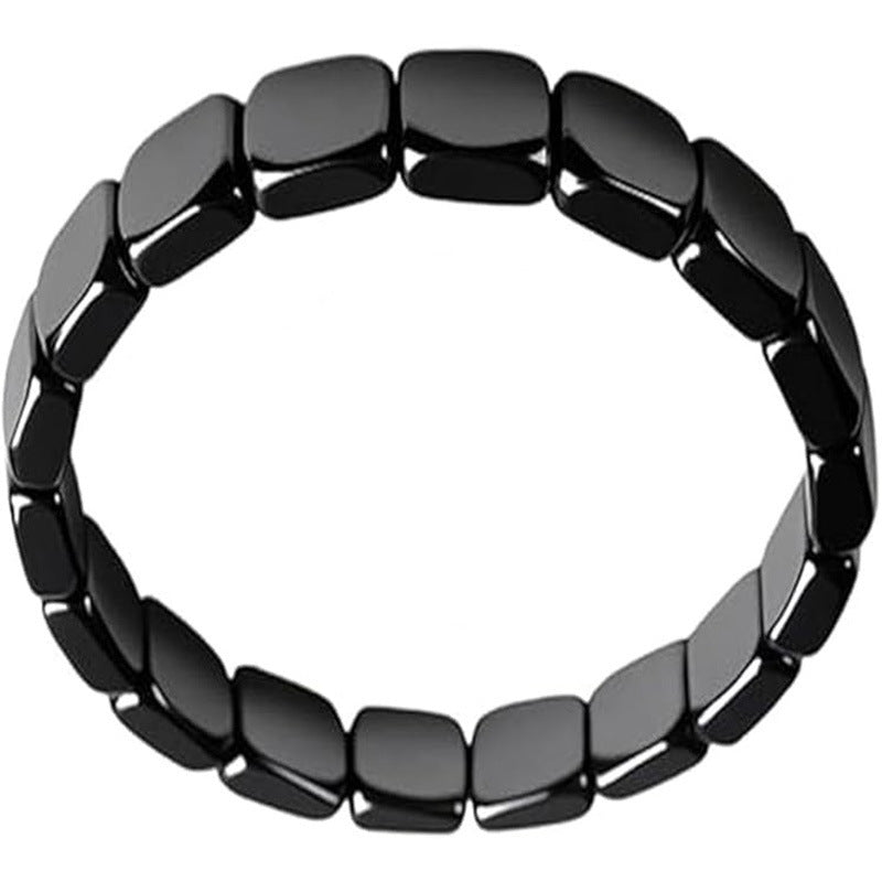Obsidian Block Bracelet