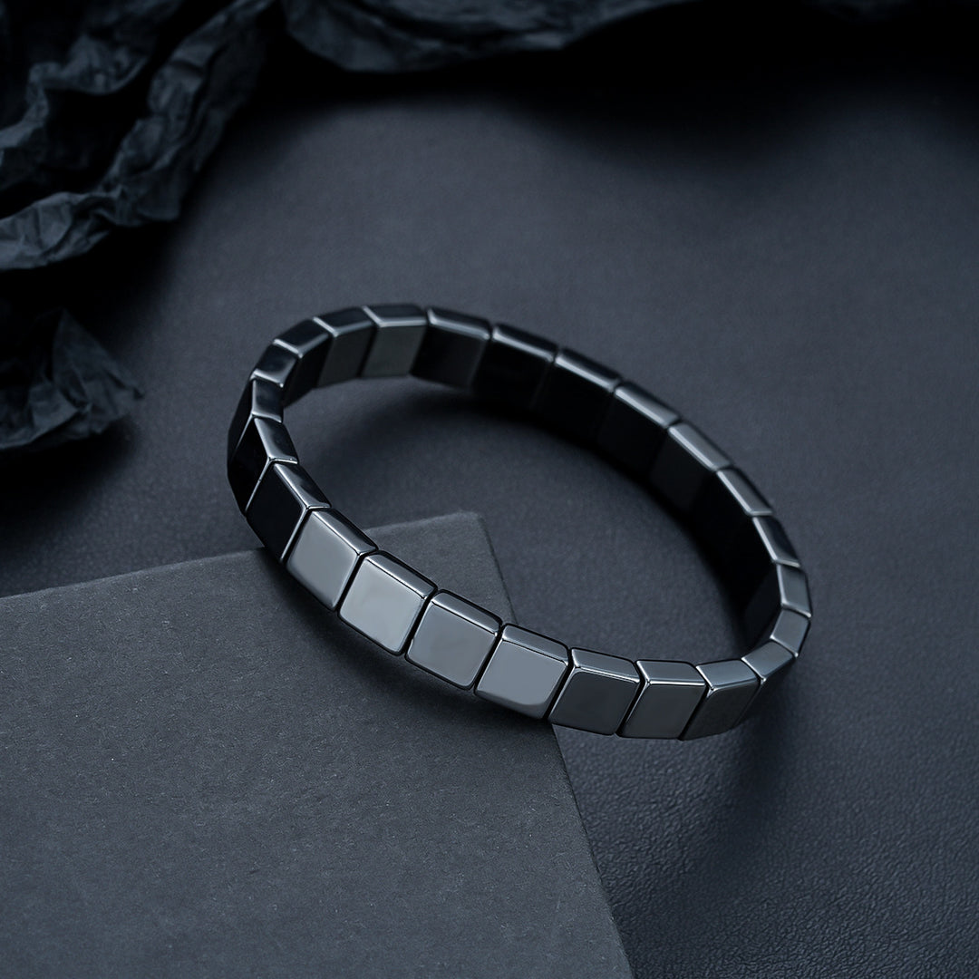 Hematite Cube Bracelet