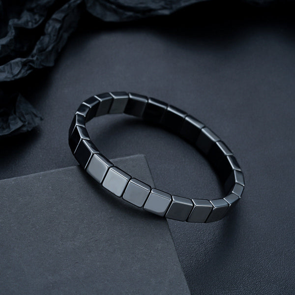 Hematite Cube Bracelet