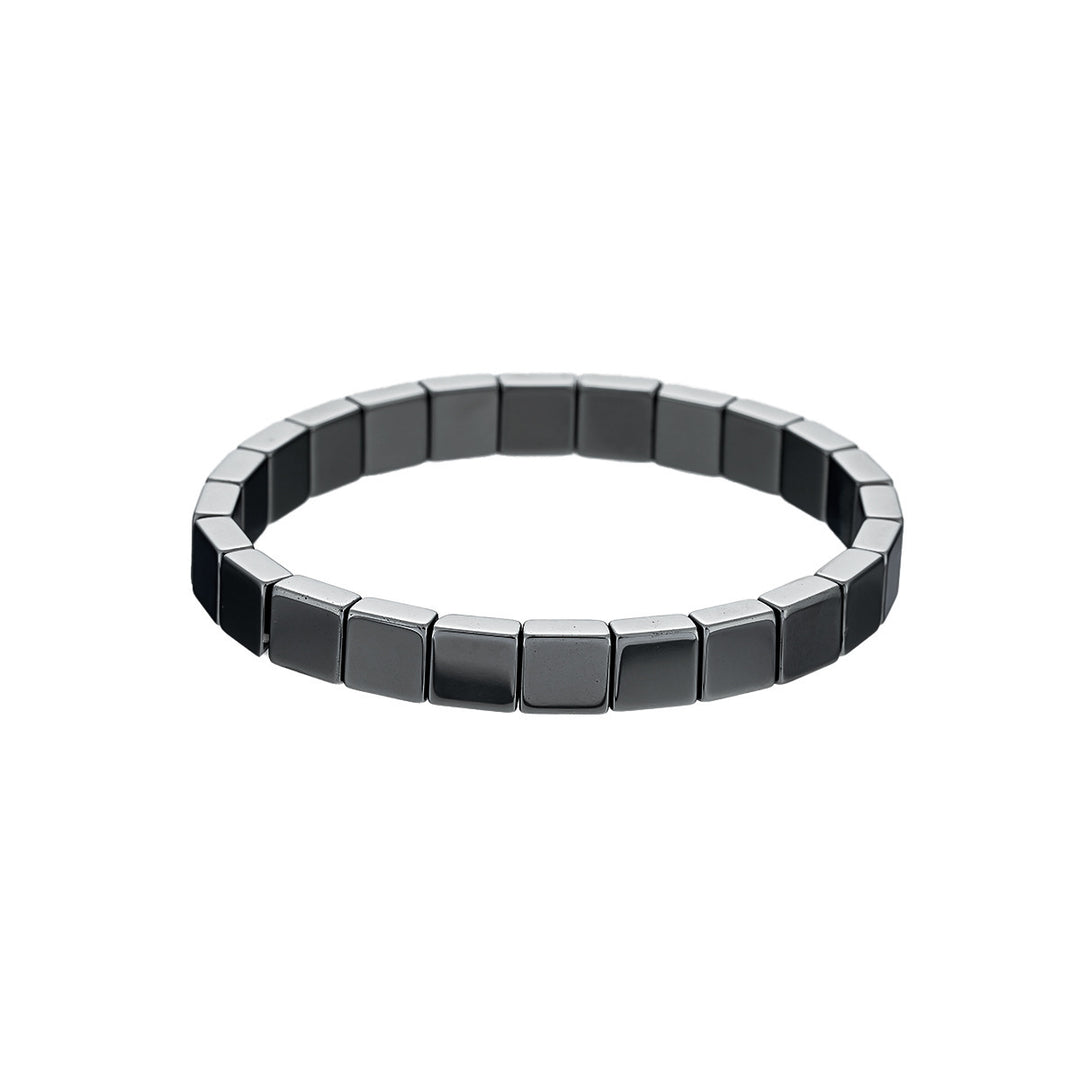 Hematite Cube Bracelet