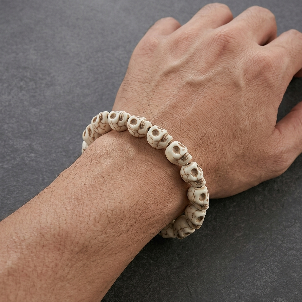 Skullbound Bead Bracelet