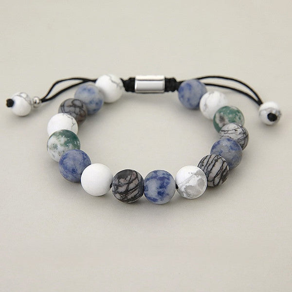 Boreal Bead Bracelet with Mixed Natural Stones