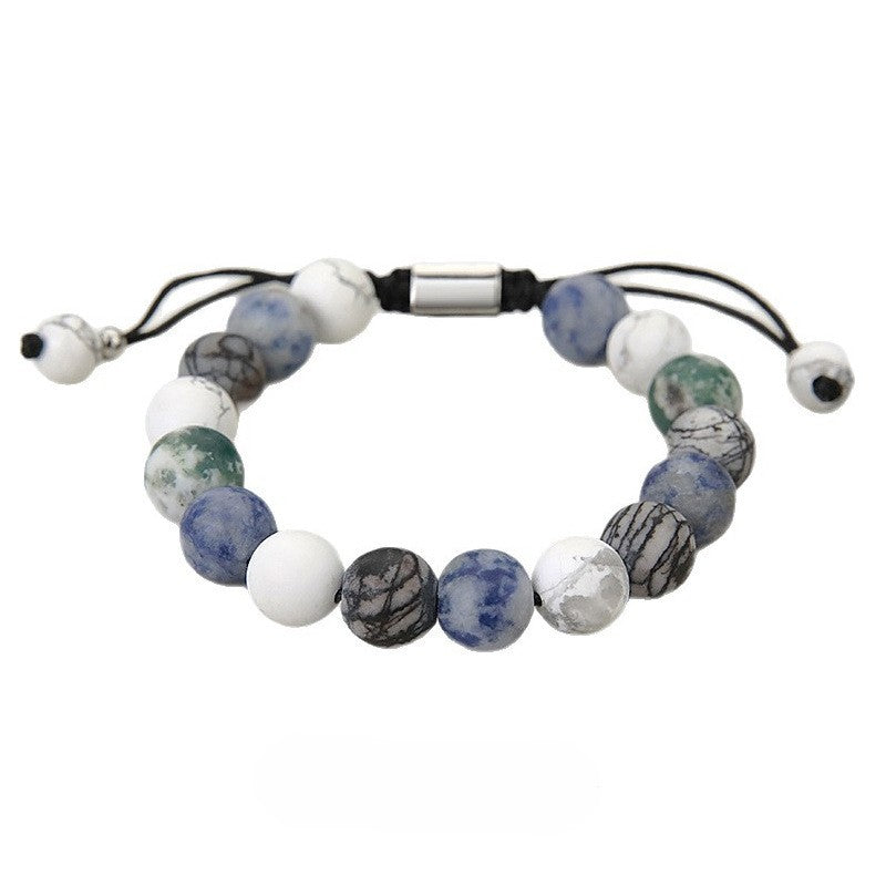 Boreal Bead Bracelet with Mixed Natural Stones