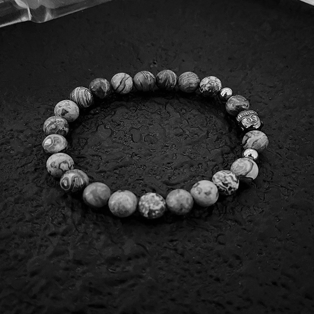 Zenstone Buddha Bracelet - Grey
