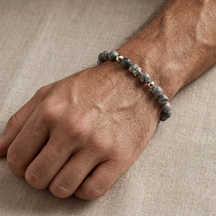 Zenstone Buddha Bracelet - Grey