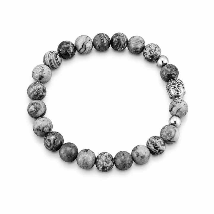 Zenstone Buddha Bracelet - Grey