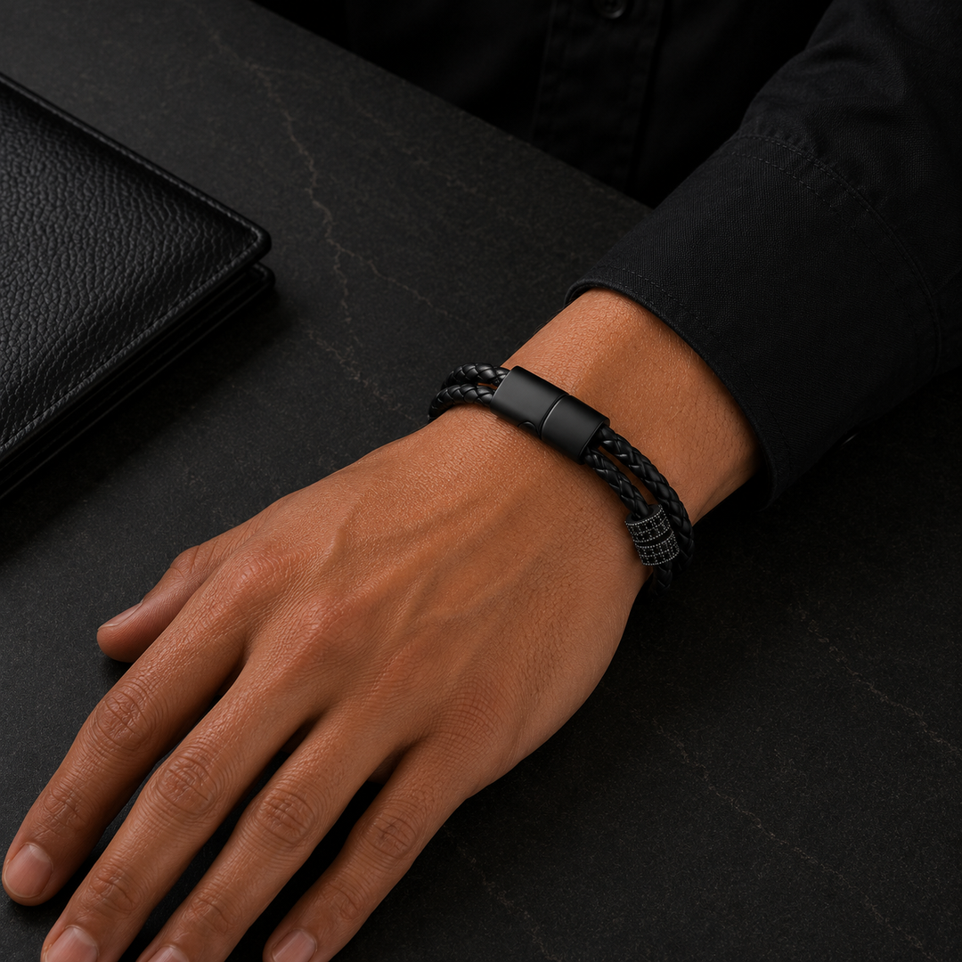 Black Cipher Bracelet