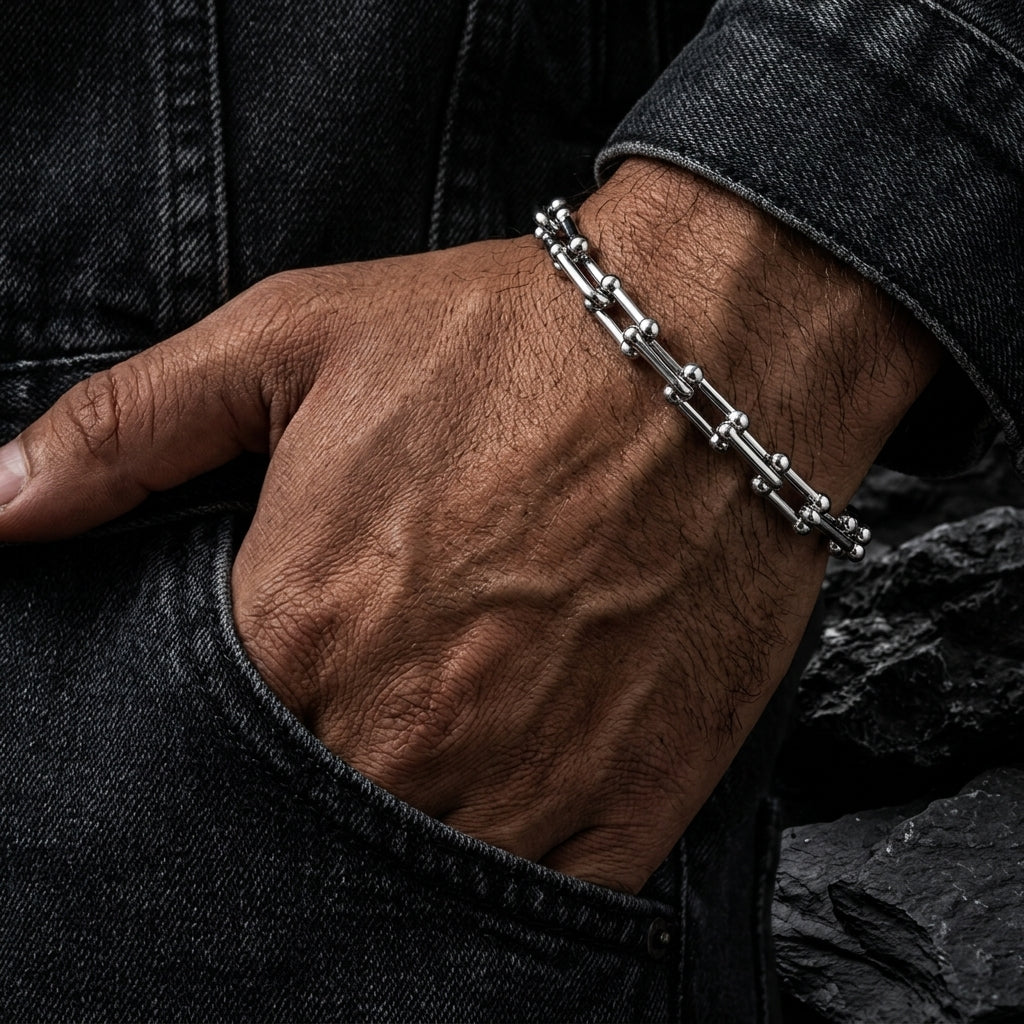 Sterling Rail Bracelet | Salty