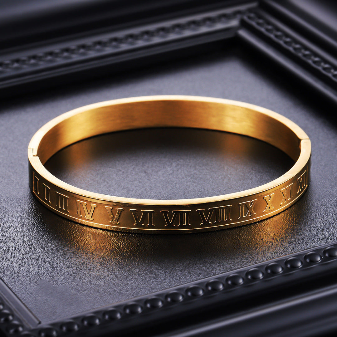 Chronos Roman Bangle Bracelet