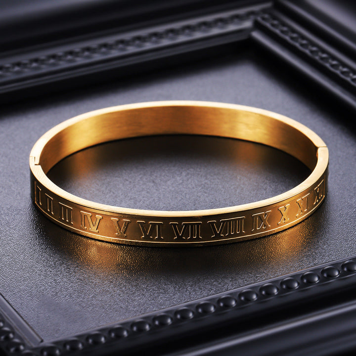 Chronos Roman Bangle Bracelet