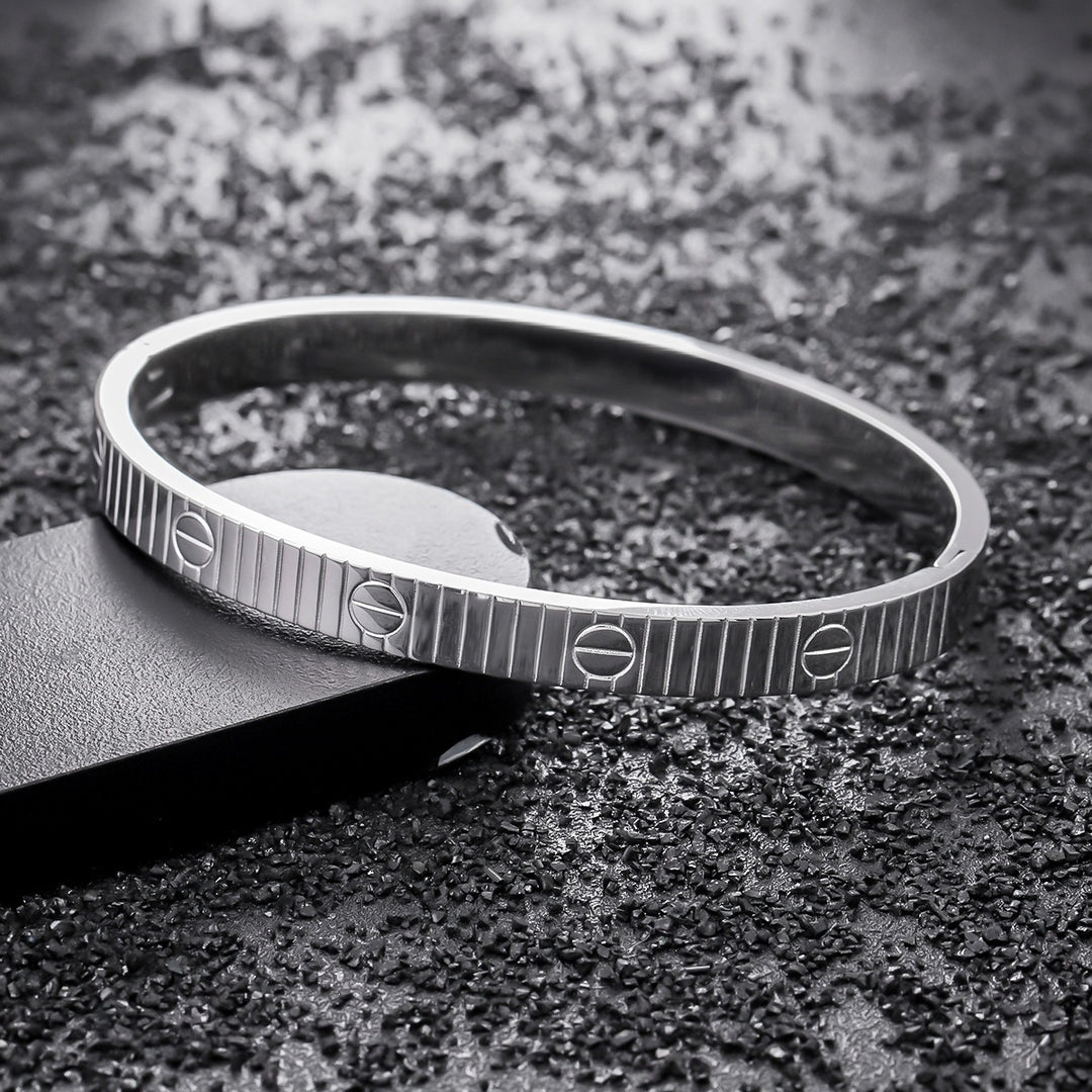 Vertex Screw Bangle Bracelet