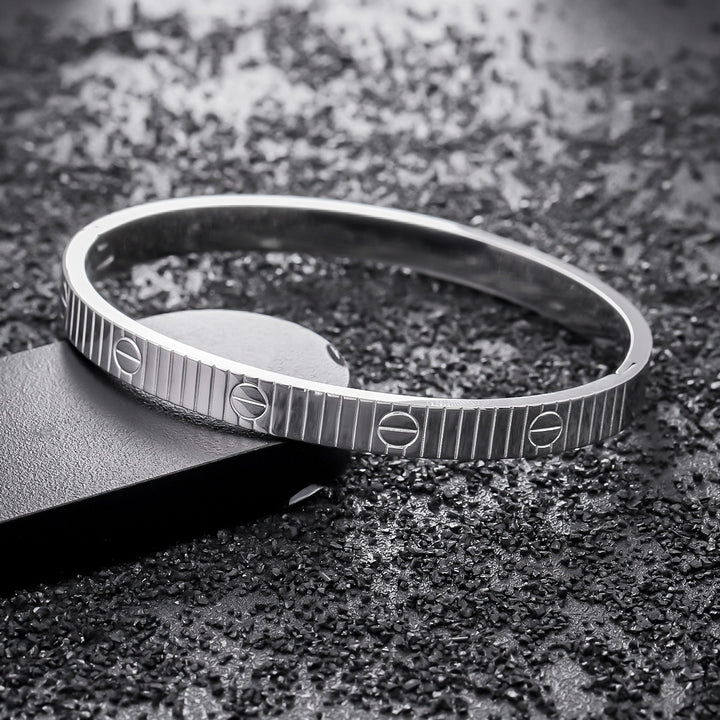 Vertex Screw Bangle Bracelet