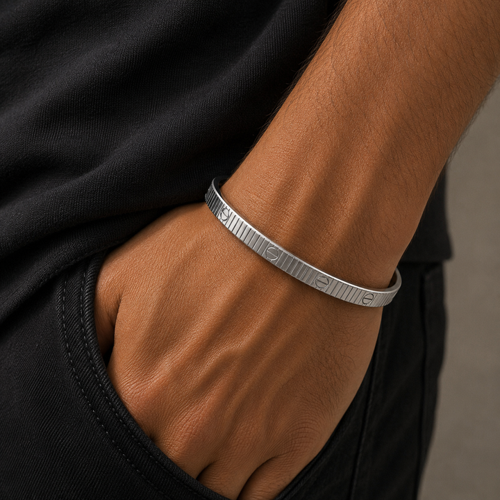 Vertex Screw Bangle Bracelet