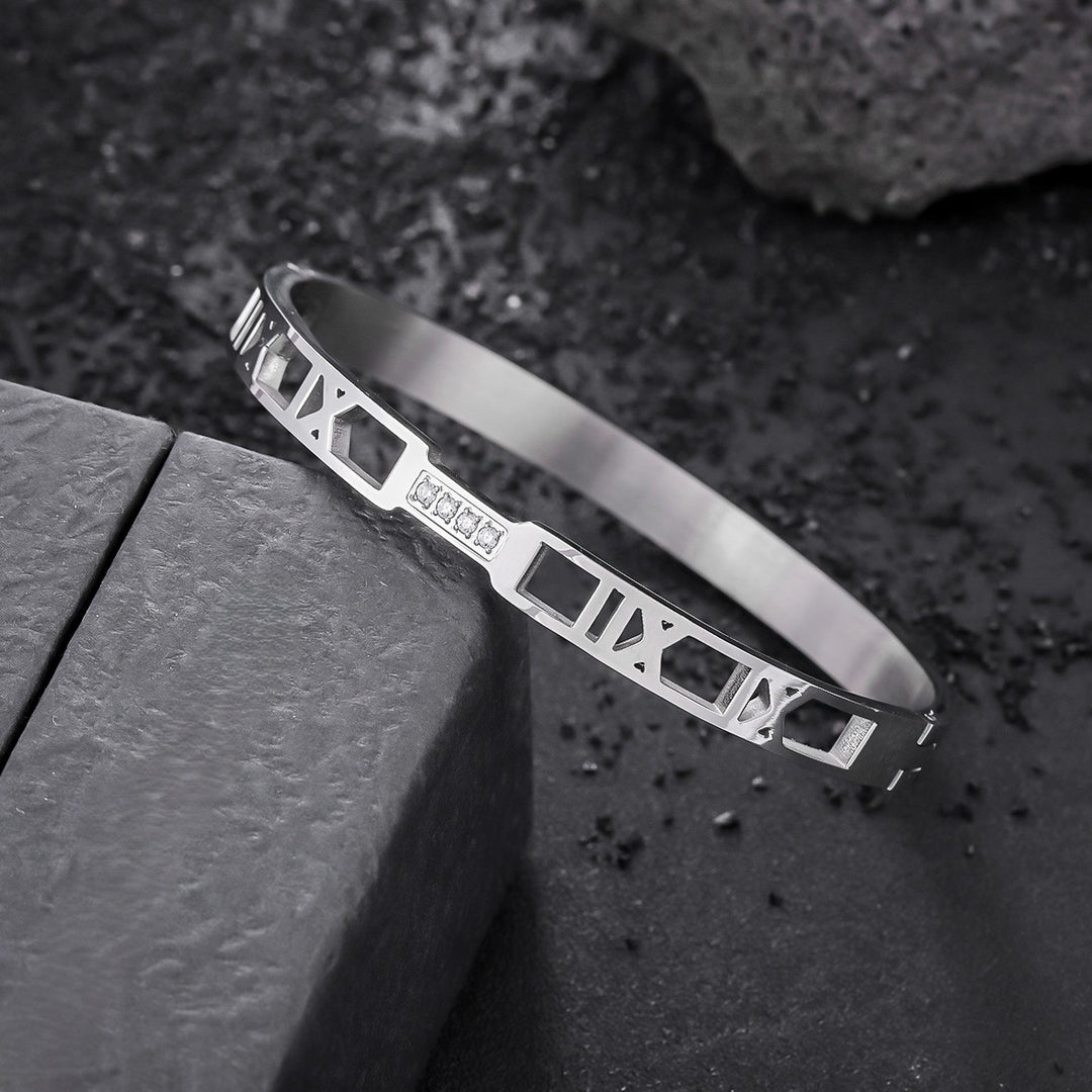 Imperial Roman Crystal Bangle Bracelet