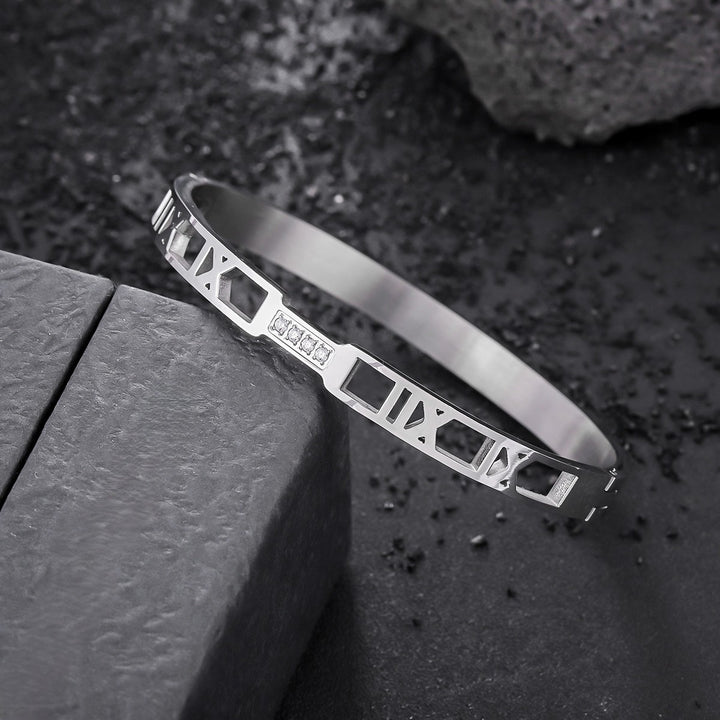 Imperial Roman Crystal Bangle Bracelet