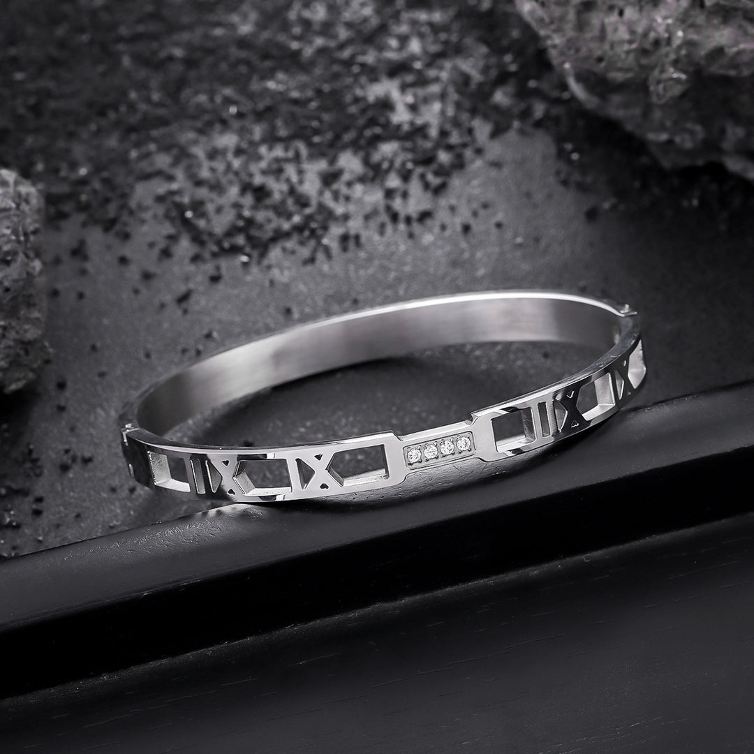 Imperial Roman Crystal Bangle Bracelet