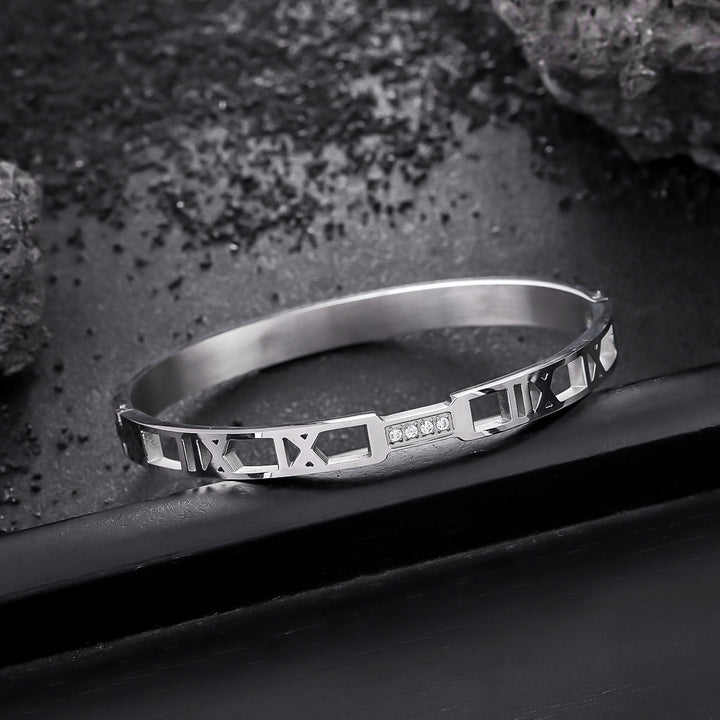 Imperial Roman Crystal Bangle Bracelet