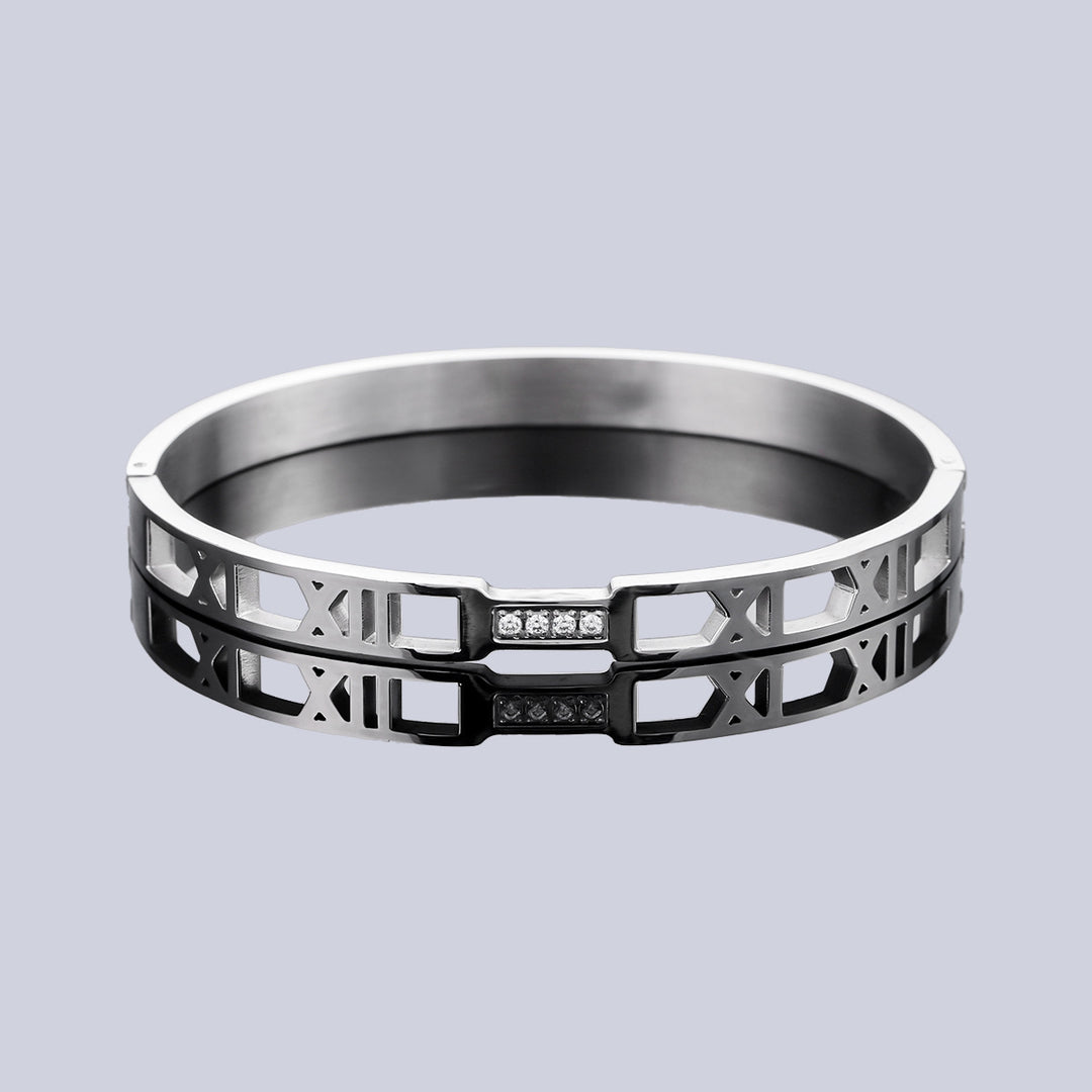 Imperial Roman Crystal Bangle Bracelet