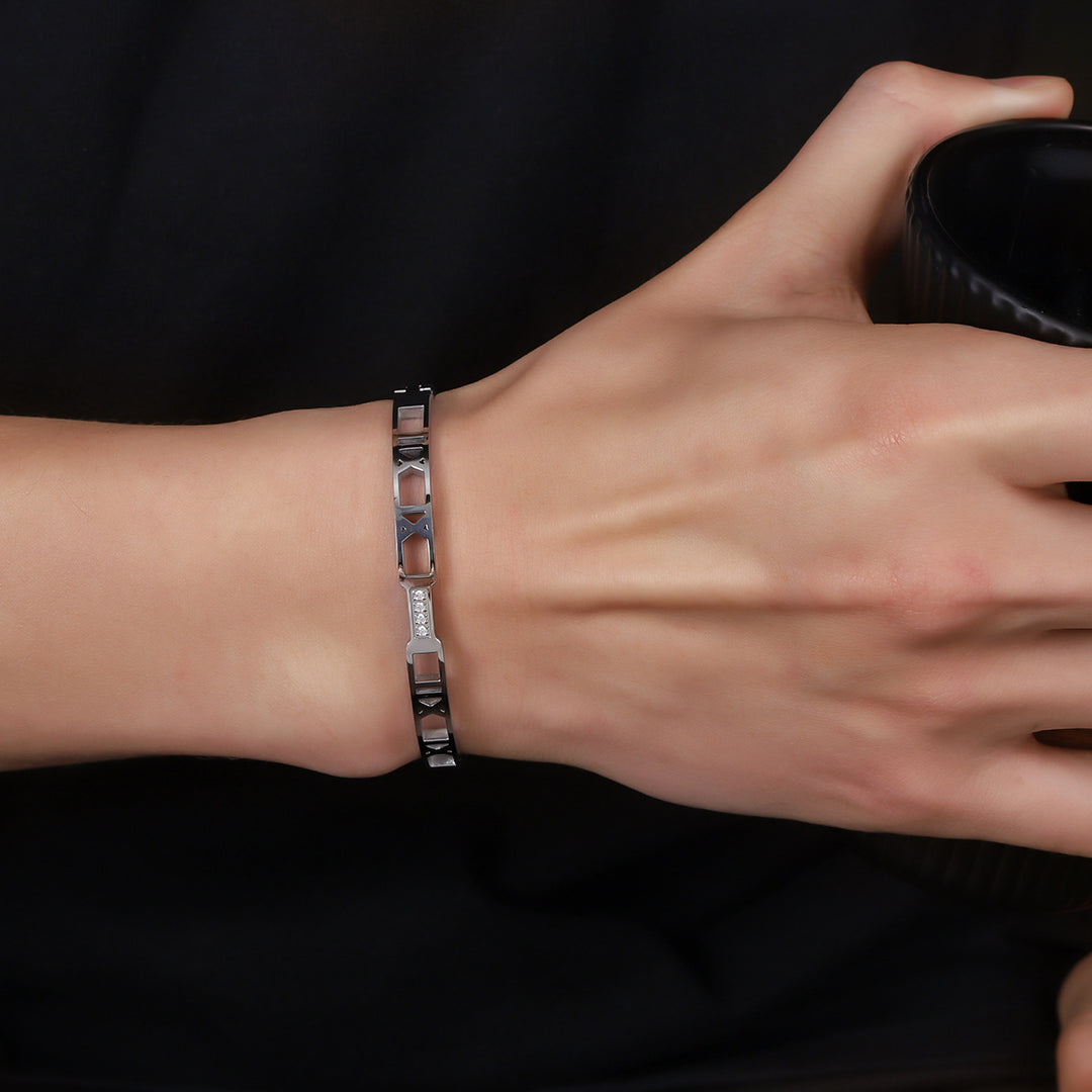 Imperial Roman Crystal Bangle Bracelet