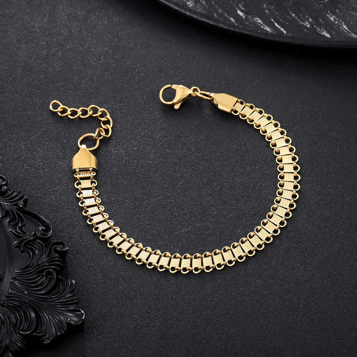 Aurum Ladder Chain Bracelet | Salty