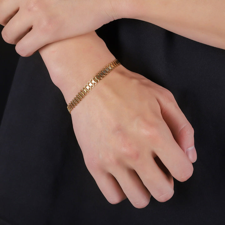 Aurum Ladder Chain Bracelet | Salty