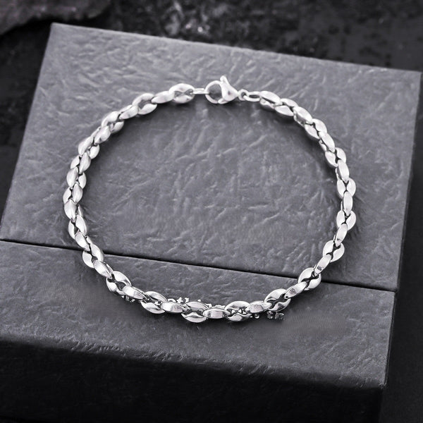Fluid Oval Chain Bracelet