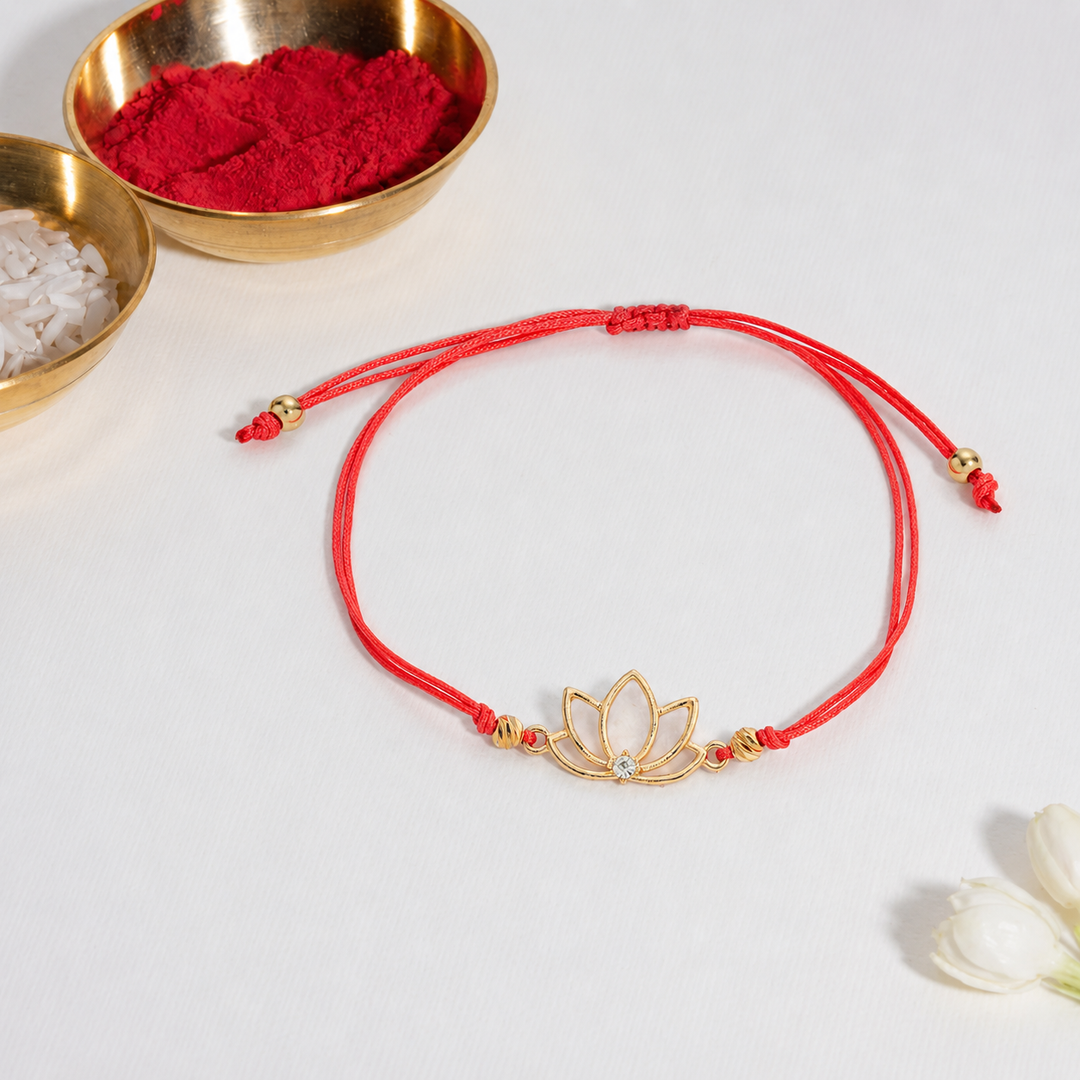Lotus Divinity Bandhan Rakhi For Bhaiya