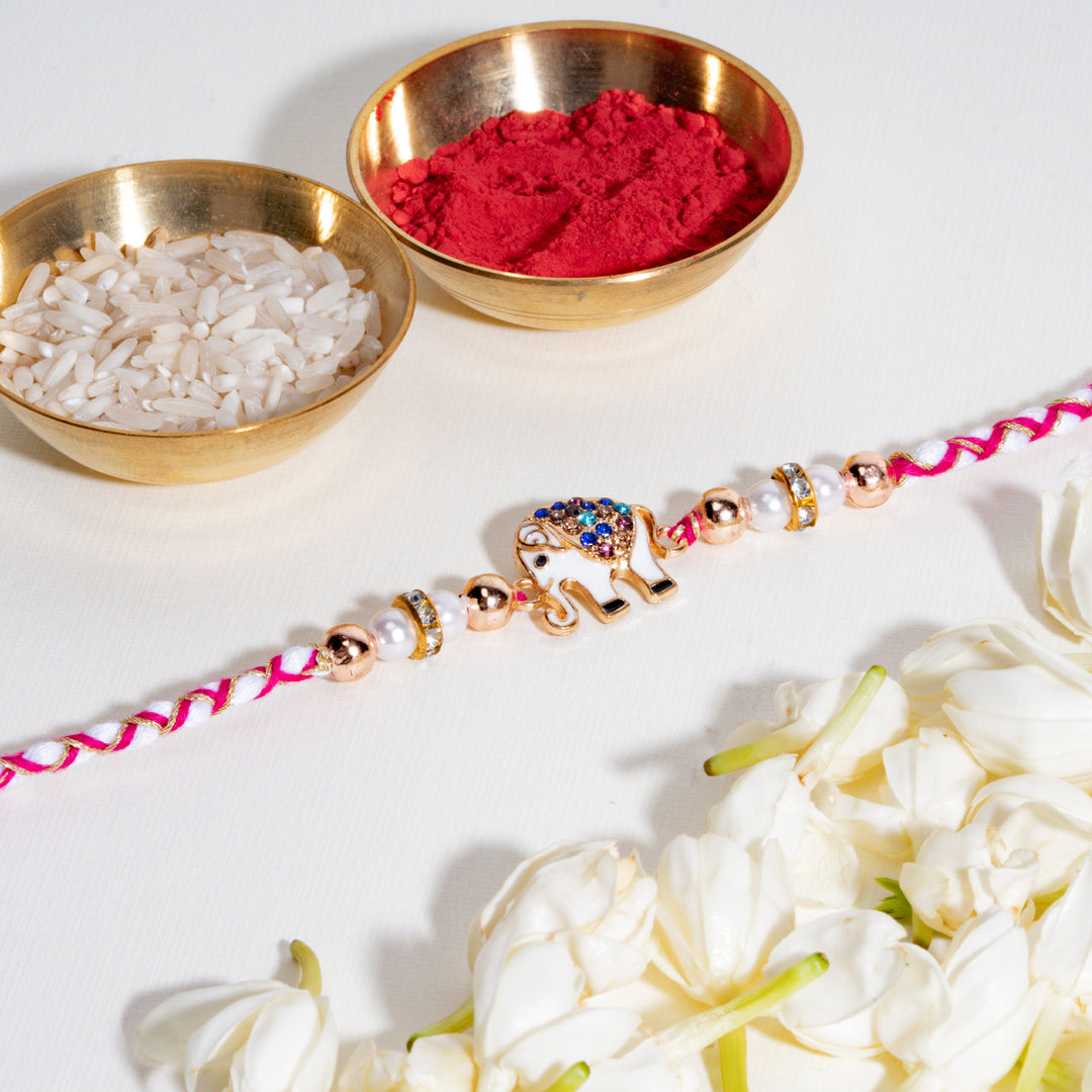 Elephant Regal Bandhan Rakhi For Bhaiya